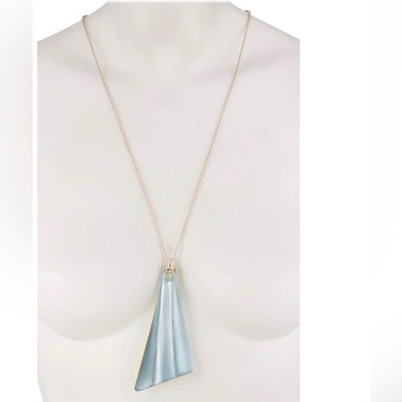 ALEXIS BITTAR Wavy Fan Pendant Necklace 195$ - Picture 3 of 9